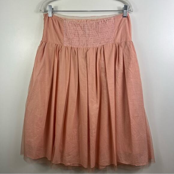 New Fairycore RYU Strapless 3D Floral Applique Rhinestone Mini Dress Large Mesh - Picture 13 of 14